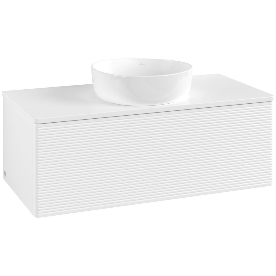 Wastafelonderkast Antao 1000x360x500mm White Matt Lacquer K31110MT