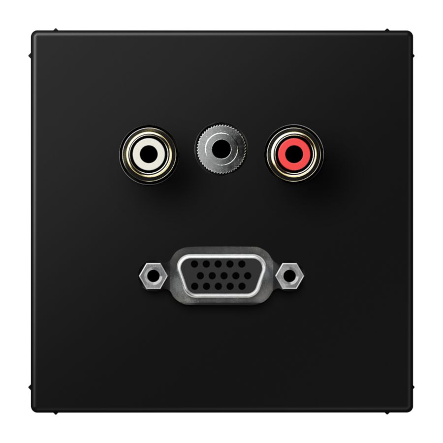 Afdekking A500 zwart voor Audio/Jack/VGA