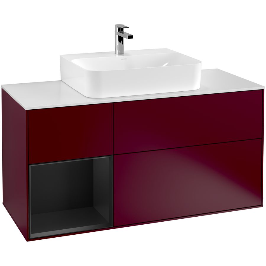 Wastafelonderkast Finion 1200x603x501mm Peony Matt Lacquer F161PDHB