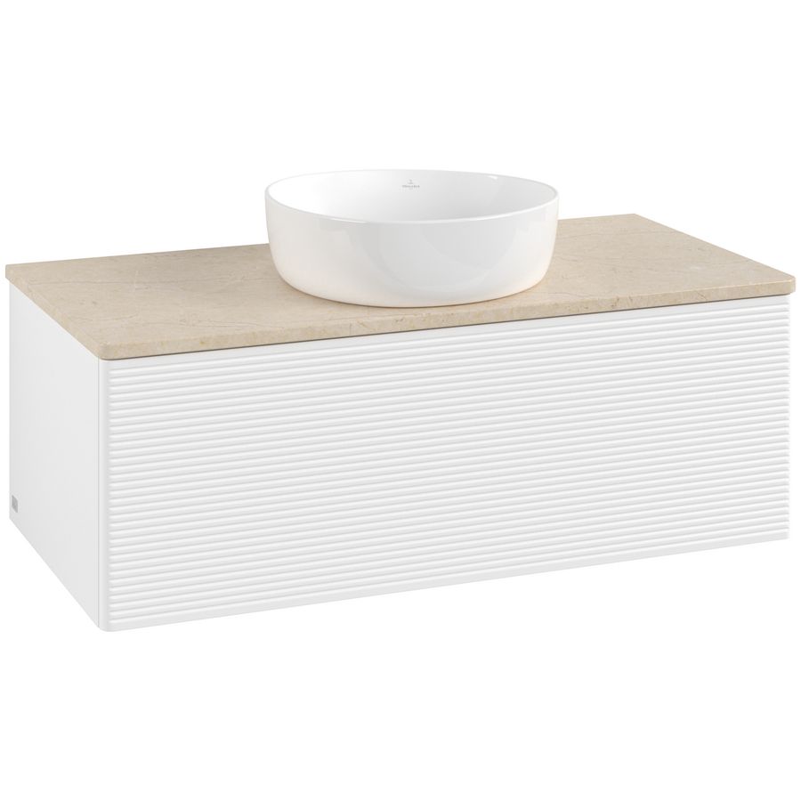 Wastafelonderkast Antao 1000x360x500mm White Matt Lacquer K31113MT