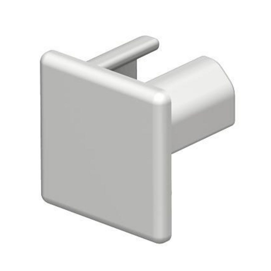 Eindstuk 15x15mm polyvinylchlorid puur wit VVE=10