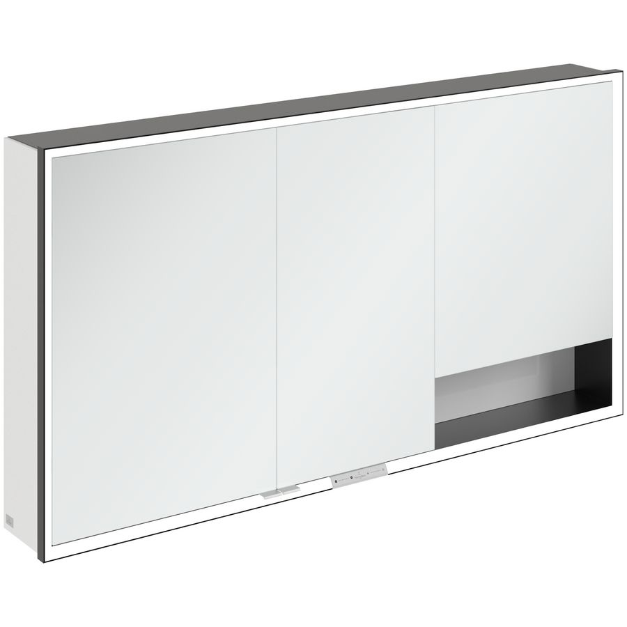 Opbouw Spiegelkast My View+ 1400x750x168mm Brilliant White