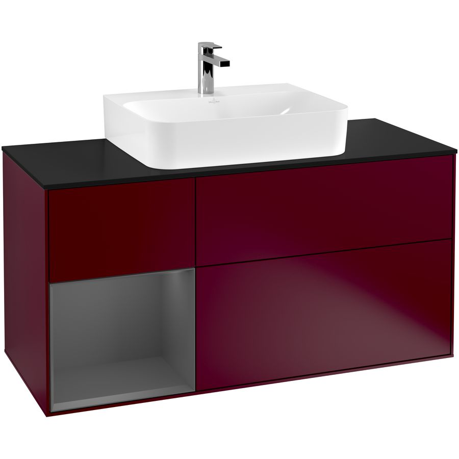 Wastafelonderkast Finion 1200x603x501mm Peony Matt Lacquer F162GKHB