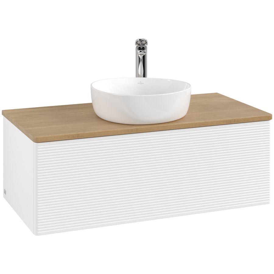 Wastafelonderkast Antao 1000x360x500mm White Matt Lacquer K31151MT