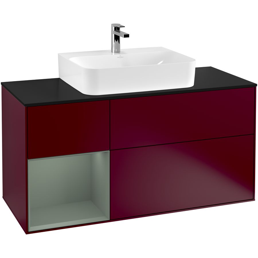 Wastafelonderkast Finion 1200x603x501mm Peony Matt Lacquer F162GMHB
