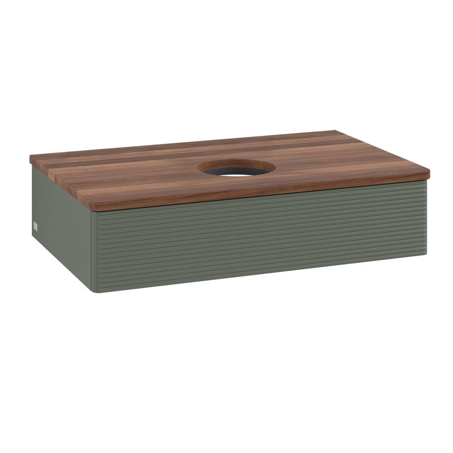 Wastafelonderkast Antao 800x190x500mm L.Green Matt Lacquer K08112HL