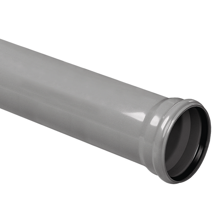 Lengte a 5mtr. PVC Ultra-3 riool afvoerbuis grijs 315mm SN4 TRM=1x mof KOMO