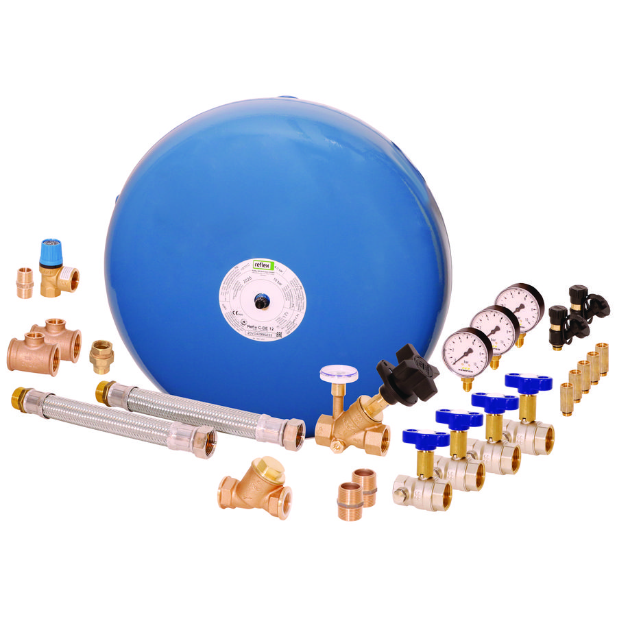 Trillingsdemperset tbv koudwaterbereider