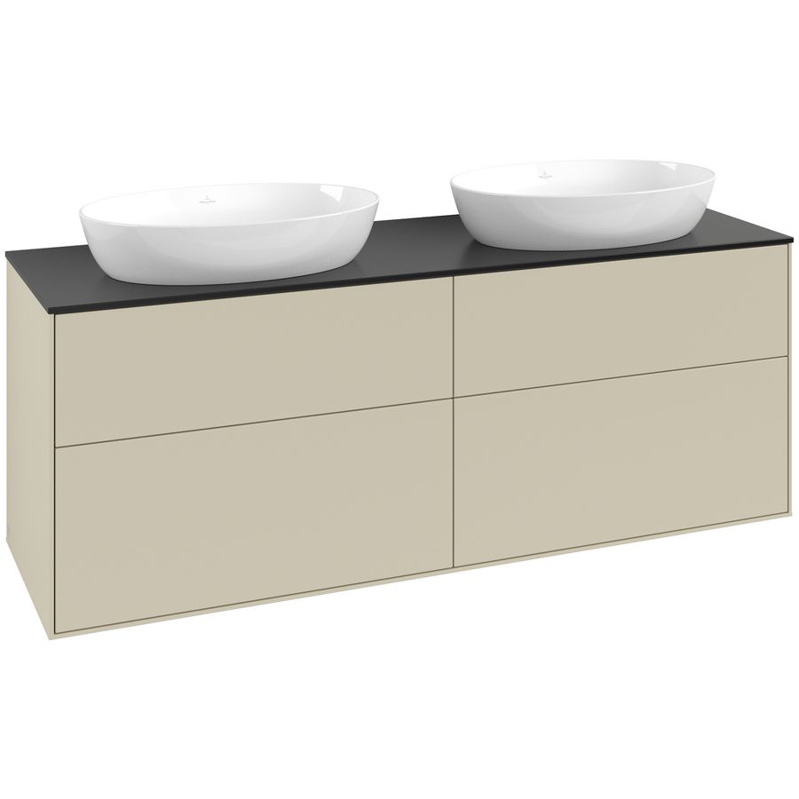 Wastafelonderkast Finion 1600x603x501mm S.Grey Matt Lacquer FA8200HJ