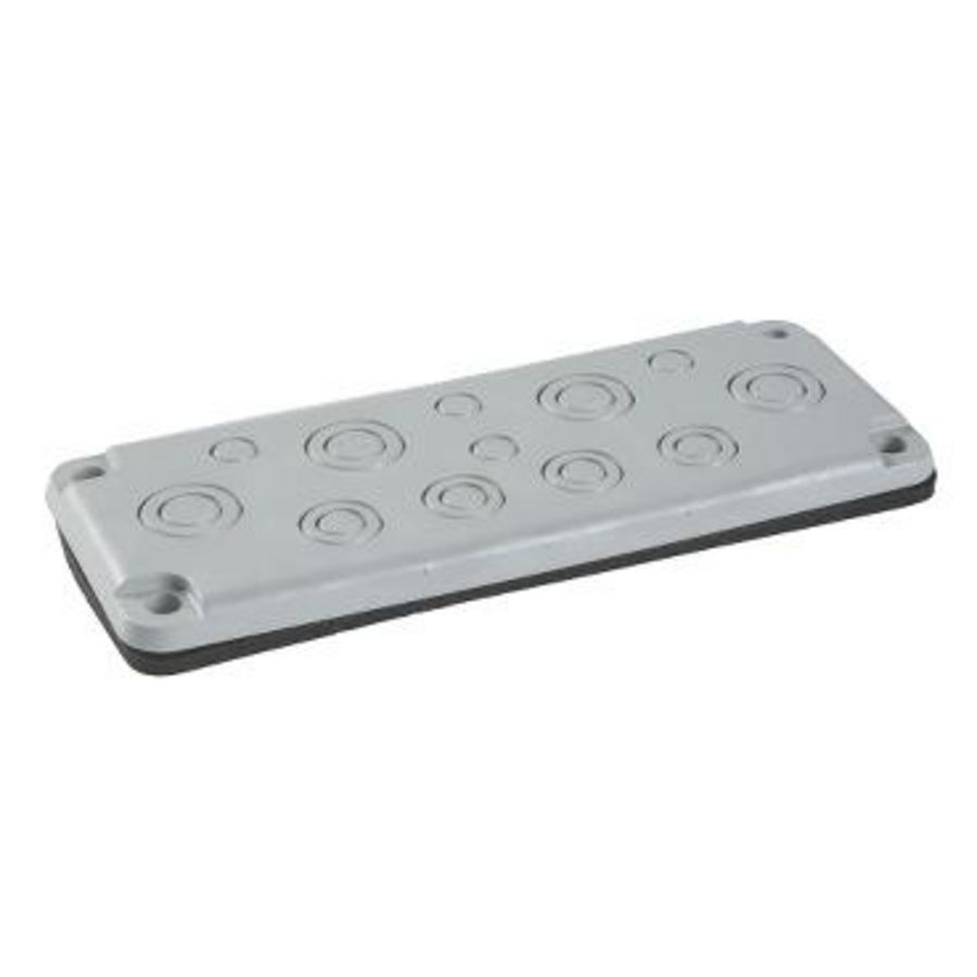 Geisoleerde flens FL21 met ISO uitsnijding 215x85x10mm