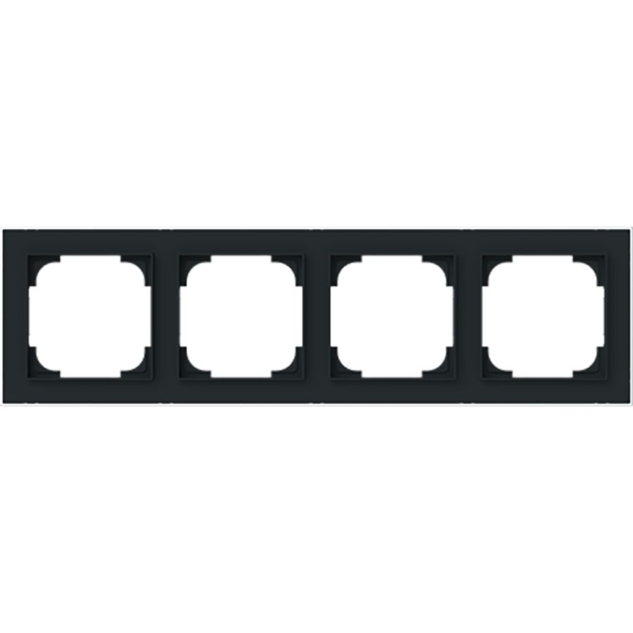 afdekraam 4v art-matzwart/chroom (1724-456M)