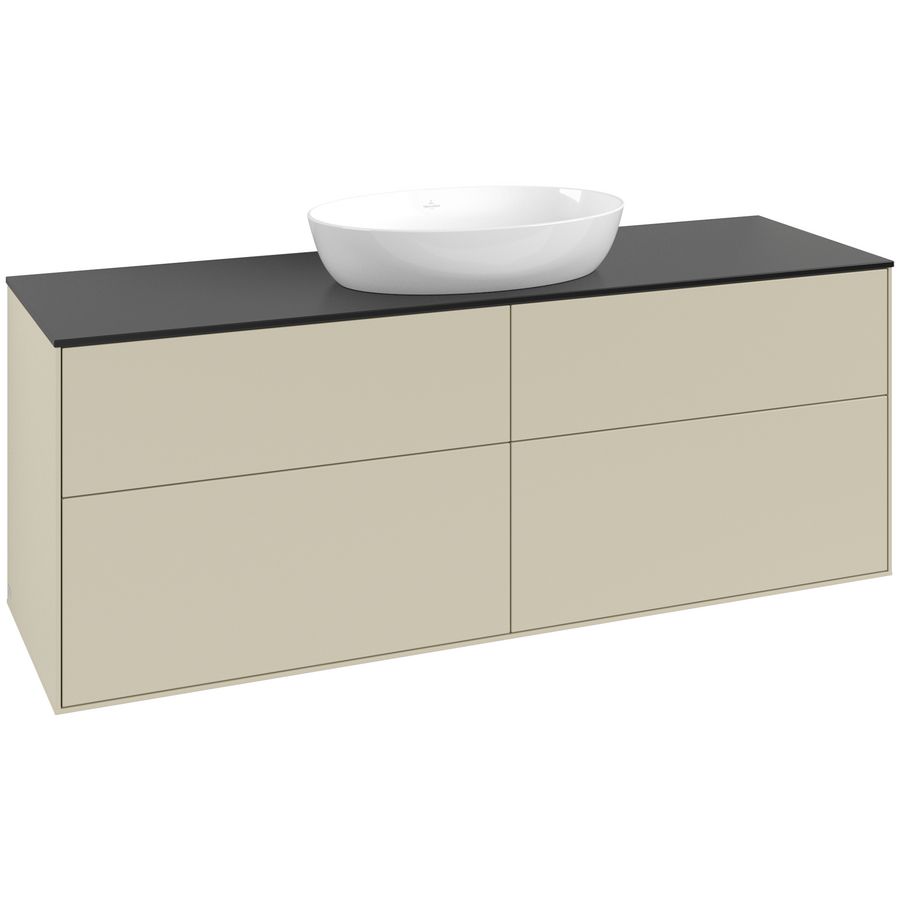 Wastafelonderkast Finion 1600x603x501mm S.Grey Matt Lacquer FA9200HJ