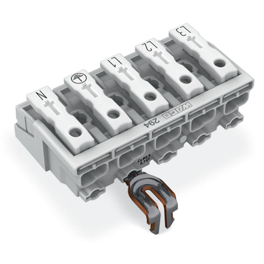 Kroonklem Drukknop extern PE-klikcontact 294-5215 VVE=250