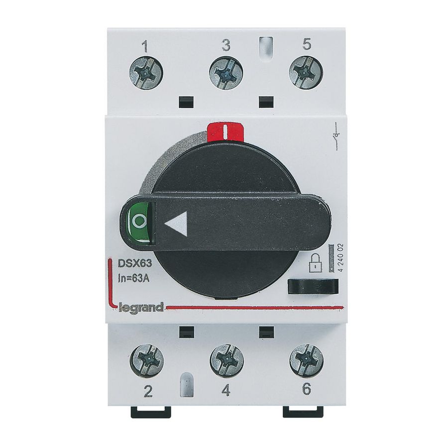 Scheidingsschakelaar DSX63 3P 63A + draaihendel 3 modulen