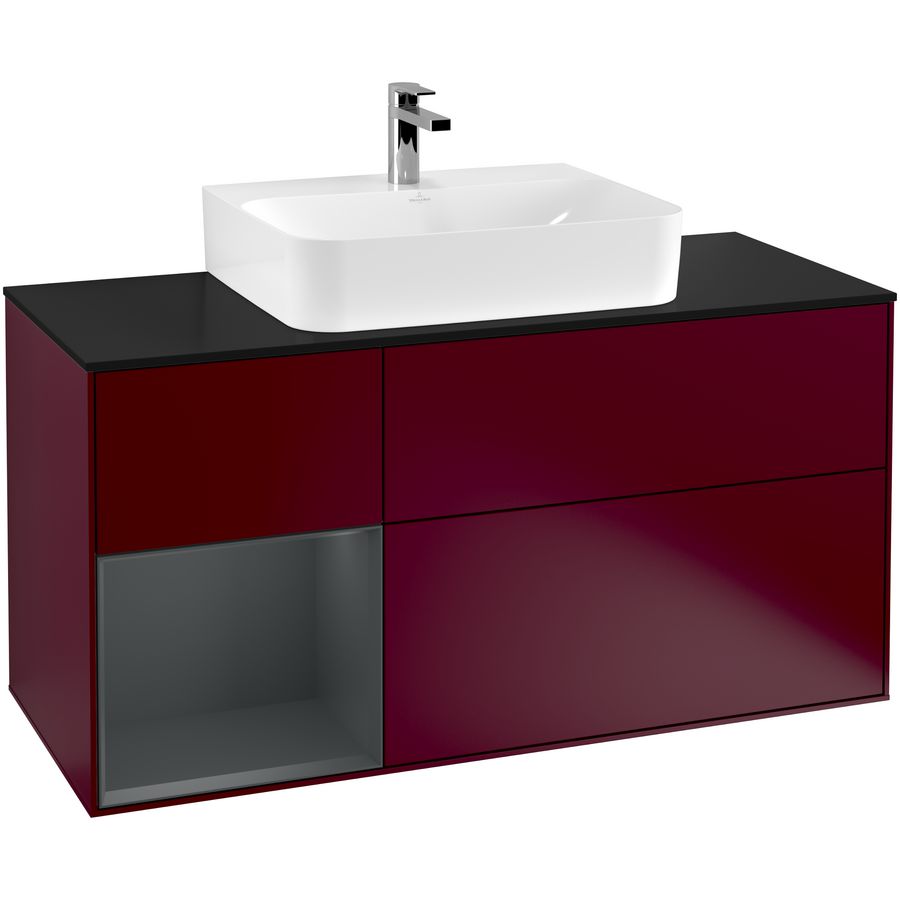 Wastafelonderkast Finion 1200x603x501mm Peony Matt Lacquer F162HGHB