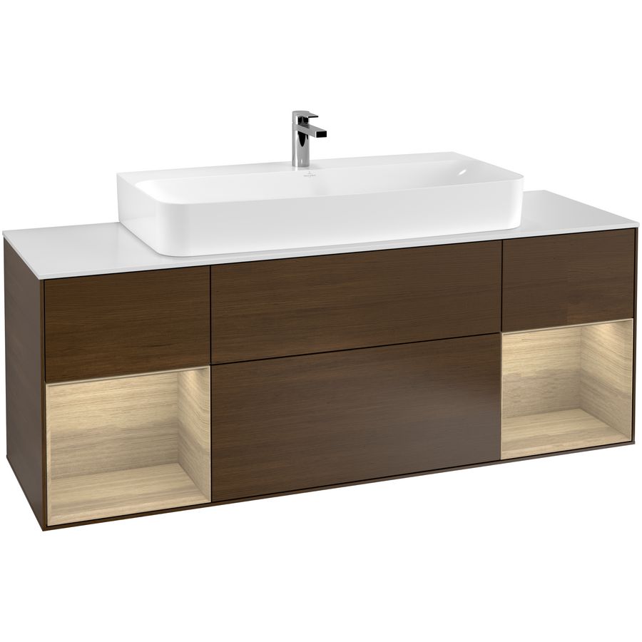 Wastafelonderkast Finion 1600x603x501mm W.Veneer G211PCGN
