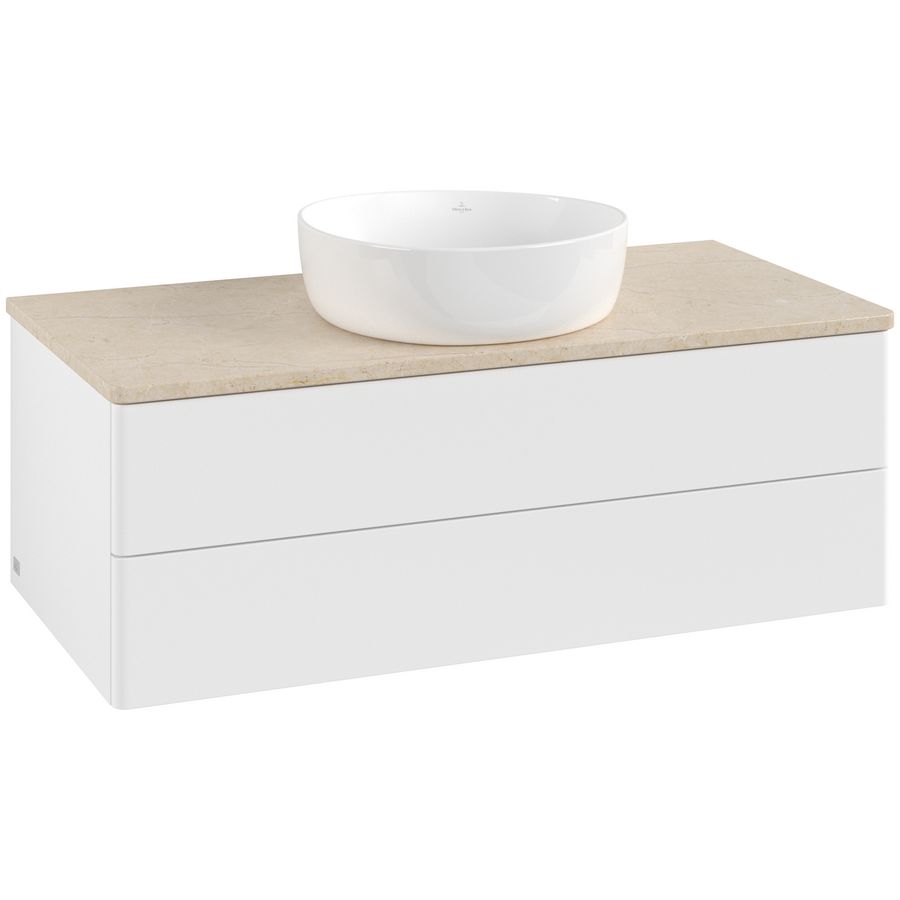 Wastafelonderkast Antao 1000x360x500mm White Matt Lacquer L20013MT