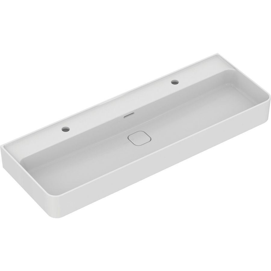 Strada II wastafel 120 white 2 kg onderzijde geslepen