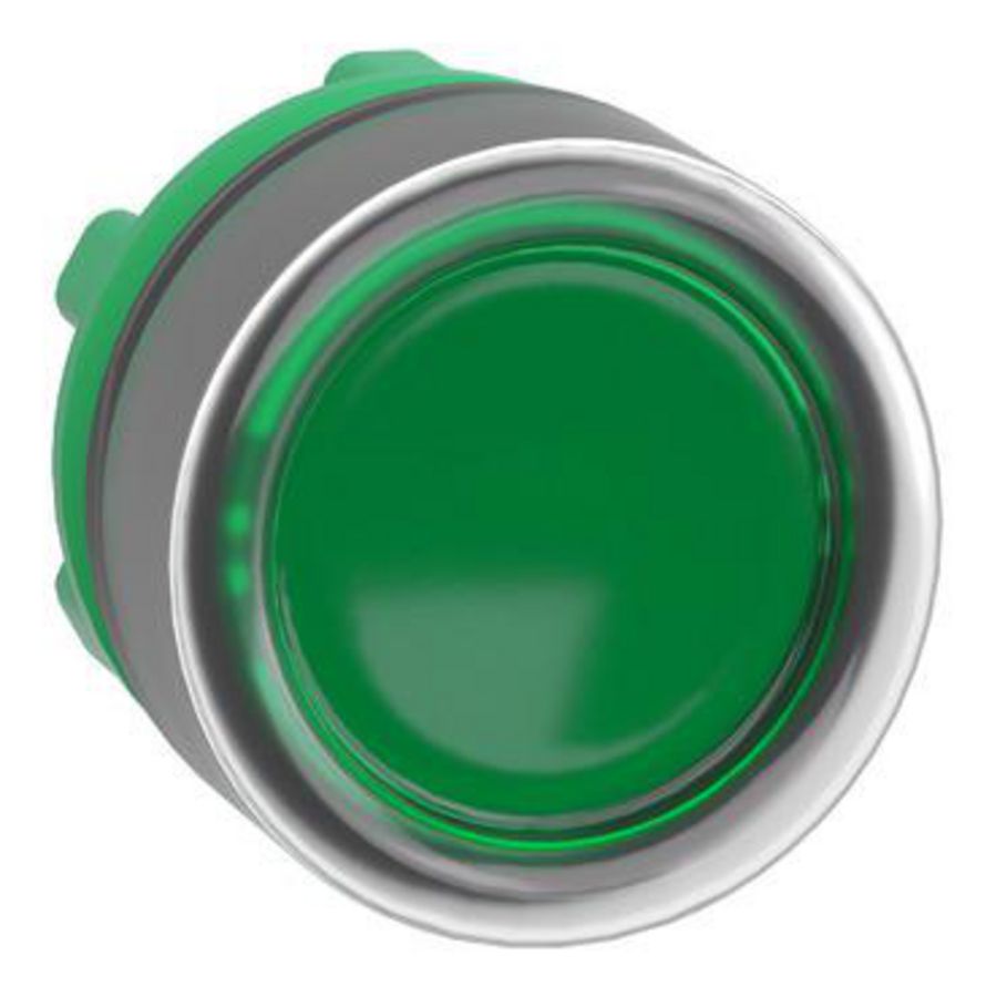 Kop drukknop Verlicht Verz. Terugv. 22mm Kapje Gro