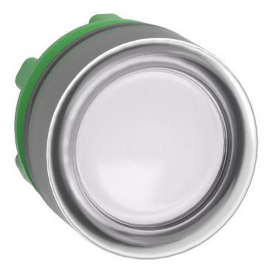 Kop drukknop Verlicht Verzonken LED 22mm Wit Harmony XB5
