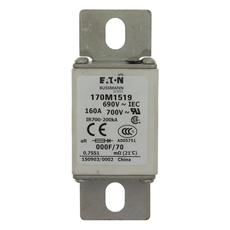 Zekering hoge snelheid 100A AC 690V 200kA 000 24x36x VVE=5