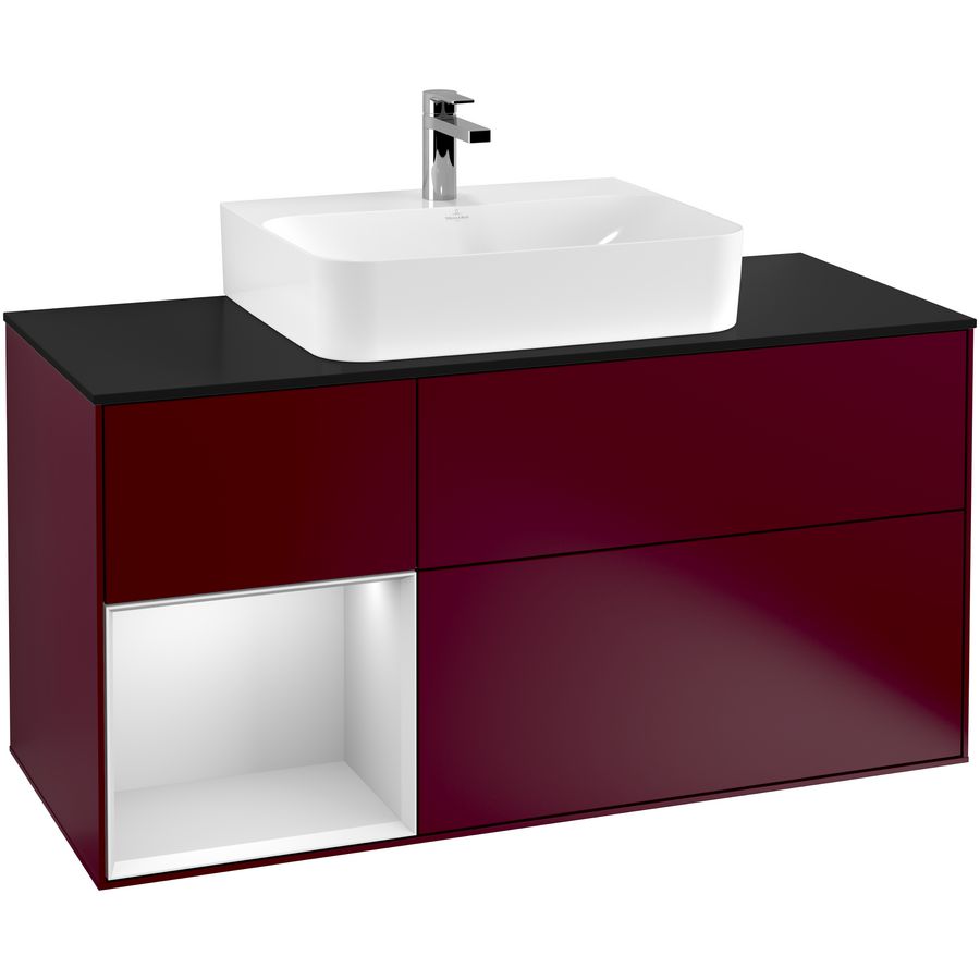Wastafelonderkast Finion 1200x603x501mm Peony Matt Lacquer F162MTHB