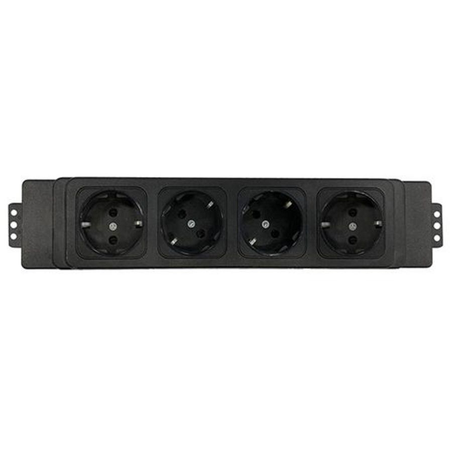 Bureau stekkerblok 4x stroomGST in-uit onderbouw module