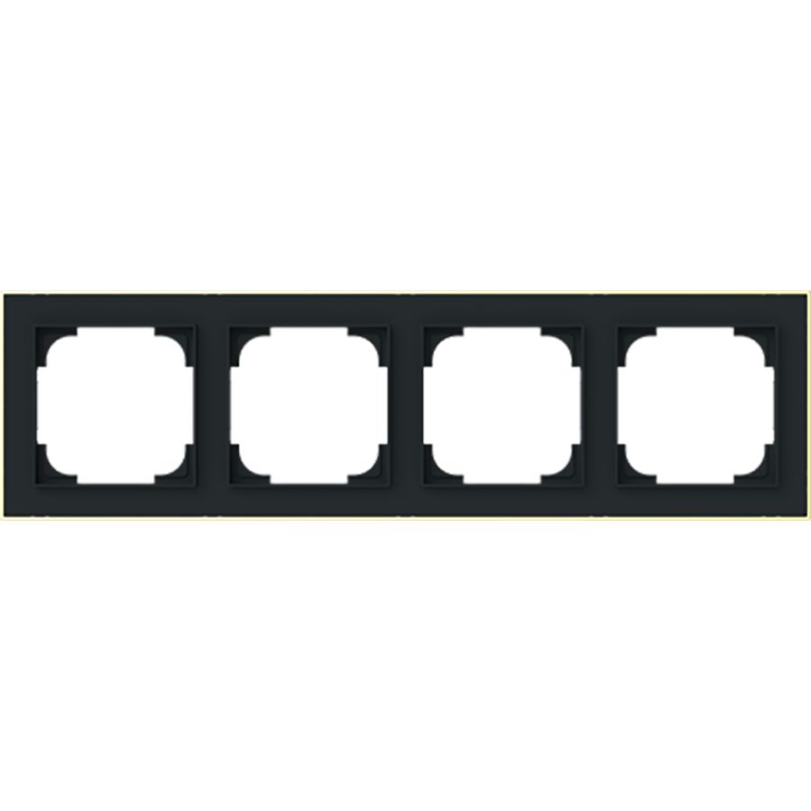 afdekraam 4v art-matzwart/goud (1724-453M)