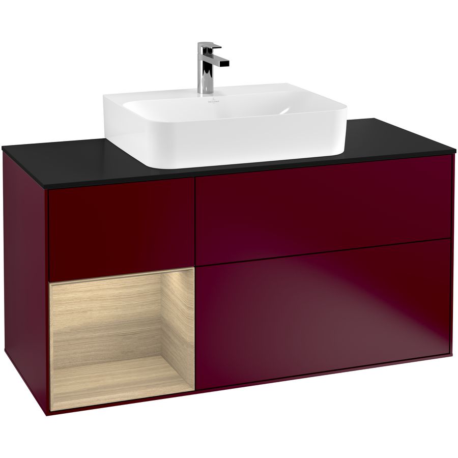 Wastafelonderkast Finion 1200x603x501mm Peony Matt Lacquer F162PCHB
