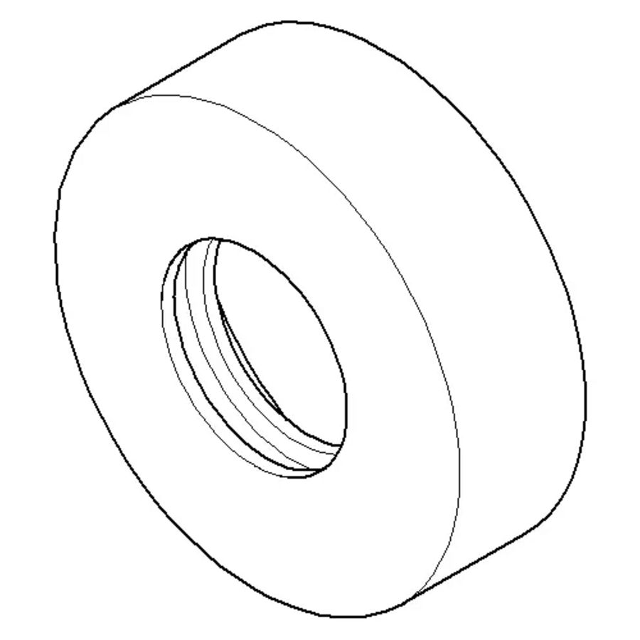 Rozet 57x26x18mm Mat Zwart