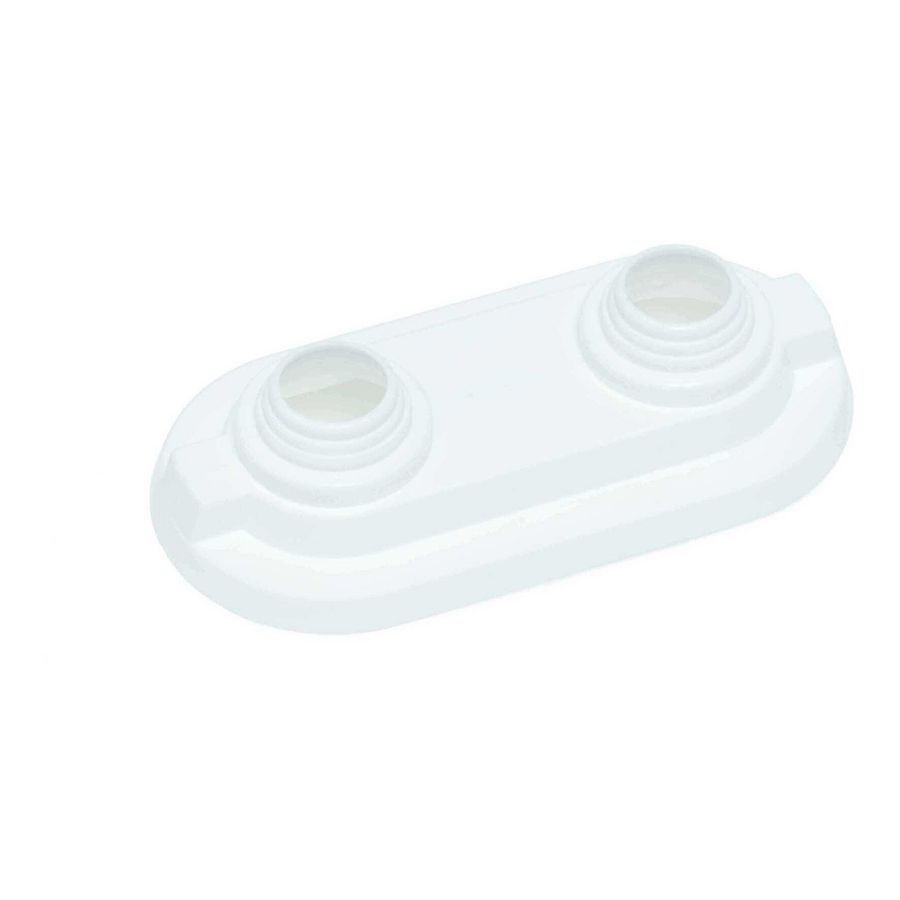 Dubbelrozet buis 16/20mm HOH 50 VVE=50