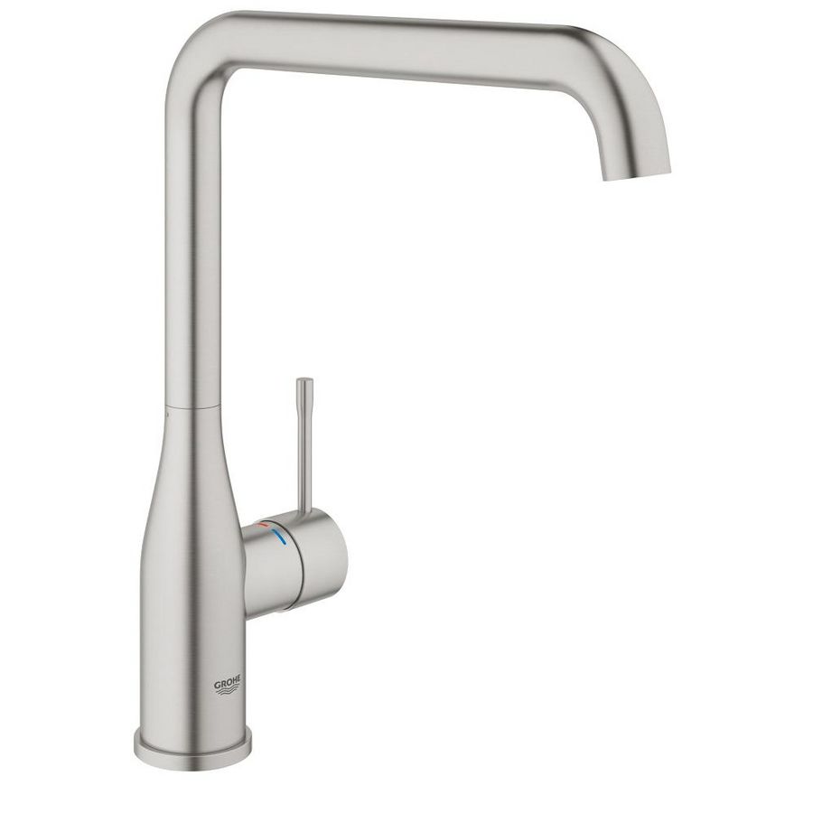 Essence keukenmengkraan L-uitloop supersteel (rvs look)