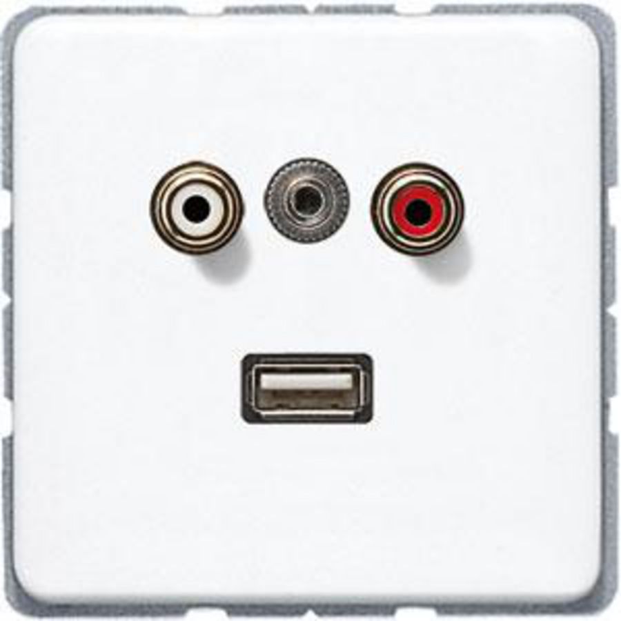 Afdekking alpine wit v.Audio/Jack/USB CD500