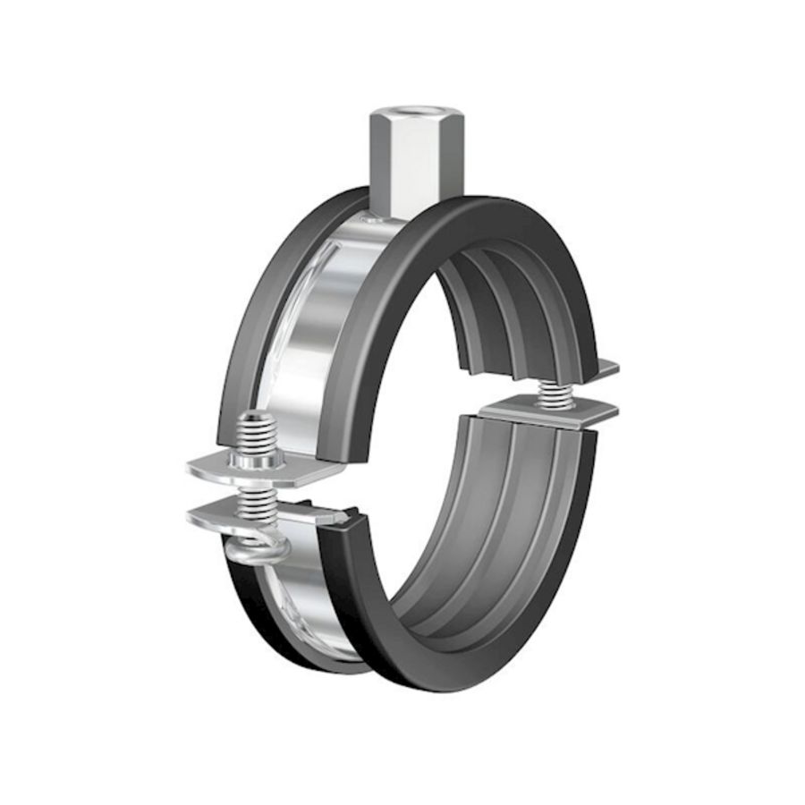 Pijpbeugel FLAMCOFIX BSM/S M8/10 Ø15-18mm (3/8") met siliconen inlage VVE=50