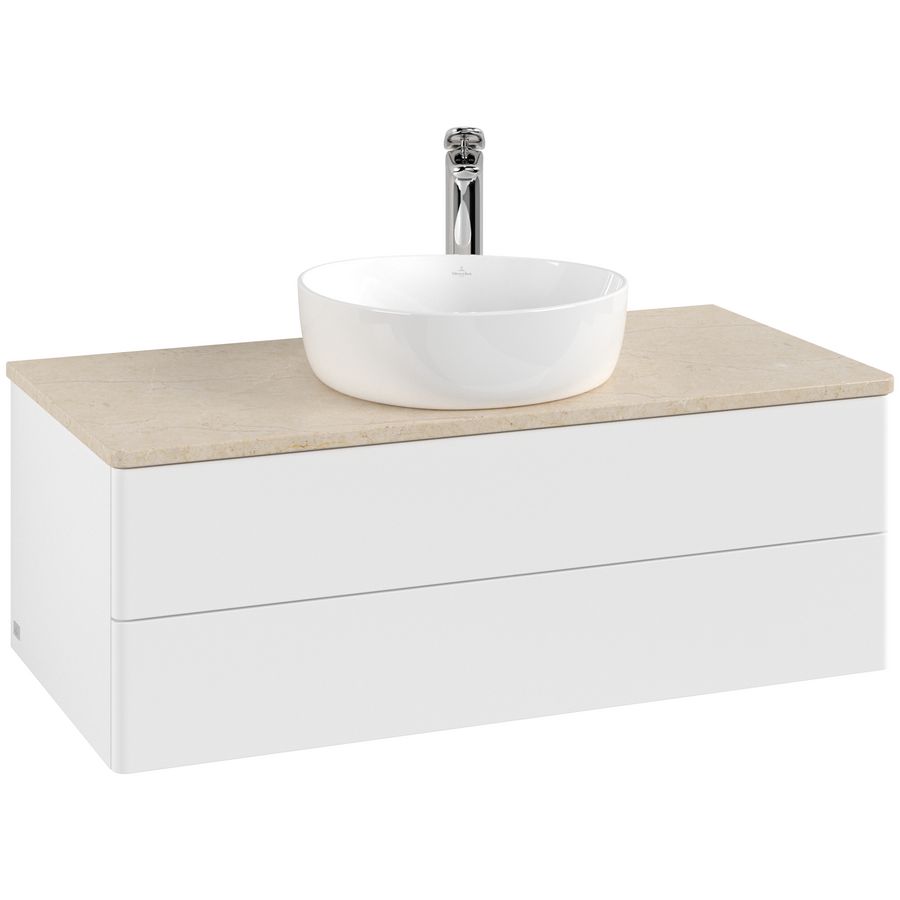 Wastafelonderkast Antao 1000x360x500mm White Matt Lacquer L20053MT