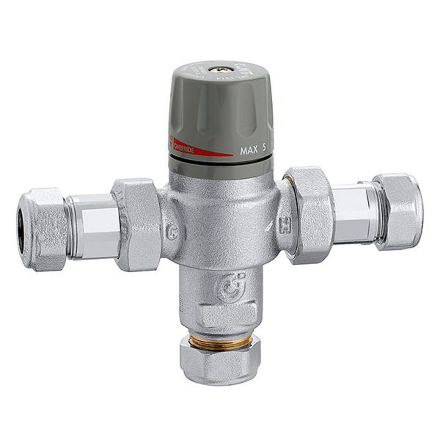 Thermost. mengventiel override 30gr.-50gr.c-65gr.c x15