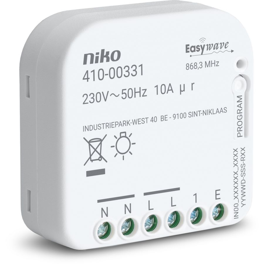 RF-ontvanger, 230 V, 1 N.O.-contact, inbouw