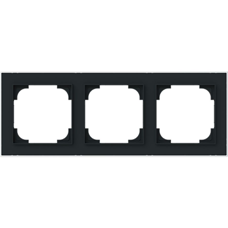 afdekraam 3v art-matzwart/chroom