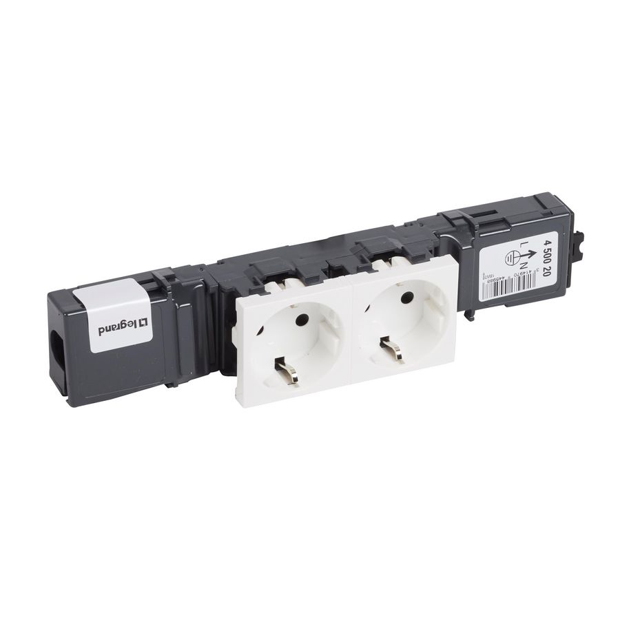 Wandcontactdoos Snap-on 2-voudig standaard/GST18i3