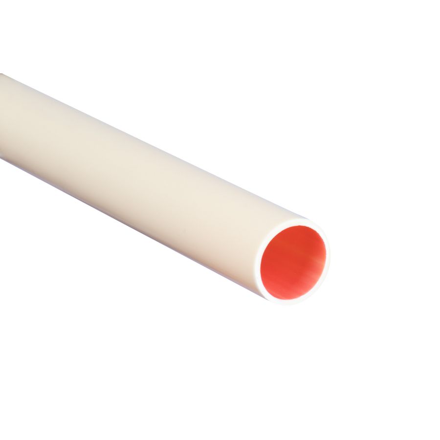 Lengte a 4m. elektrobuis PVC Polivolt LF 19mm (3/4") creme VVE=25