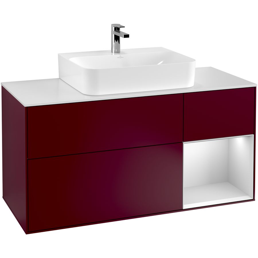 Wastafelonderkast Finion 1200x603x501mm Peony Matt Lacquer F171MTHB