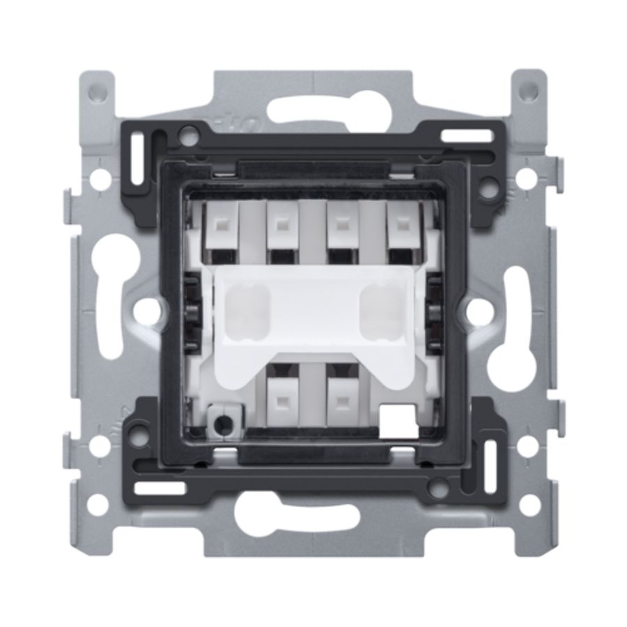 Sokkel kruisschakelaar 10 AX/250 Vac insteekklemmen schroe