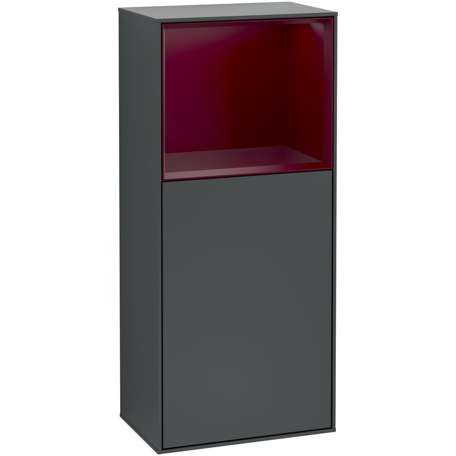 Zijkast Finion 418x936x270mm Mid.Blue Matt Lacquer G500HBHG