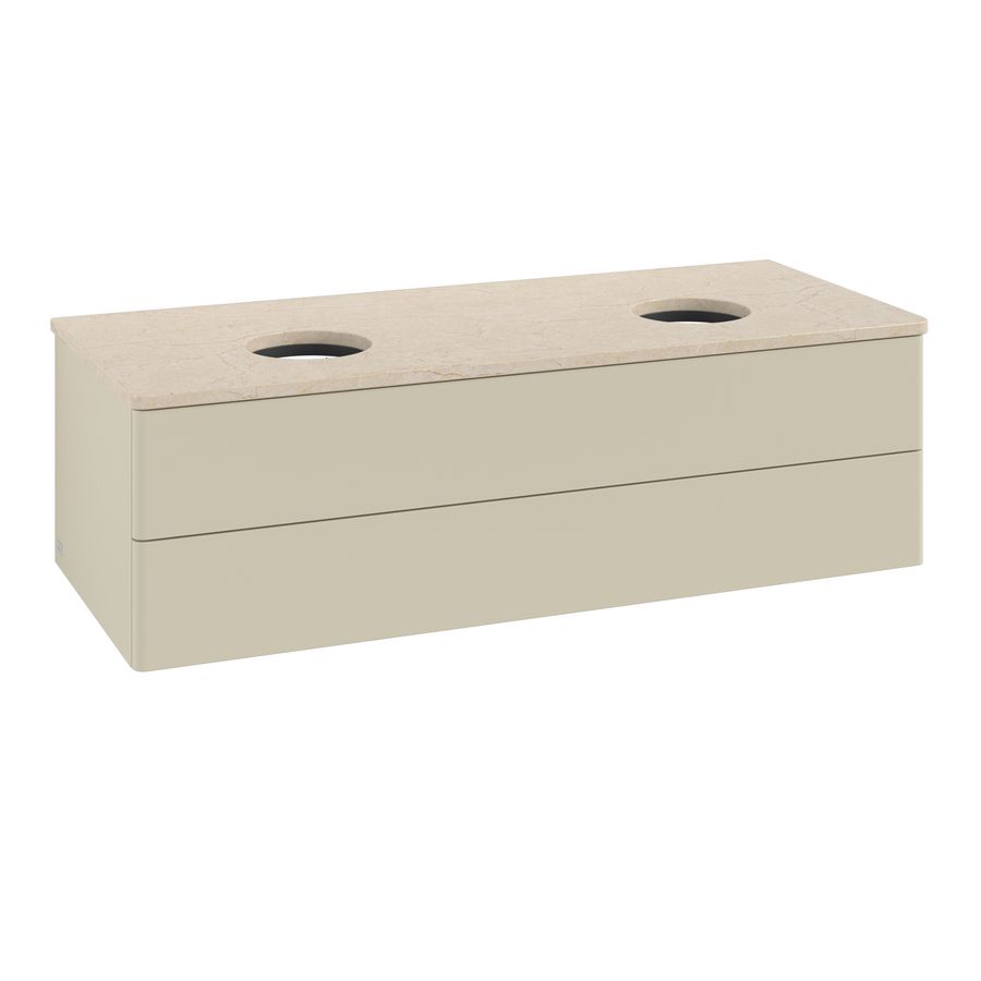 Wastafelonderkast Antao 1200x360x500mm S.Grey Matt Lacquer K24013HJ