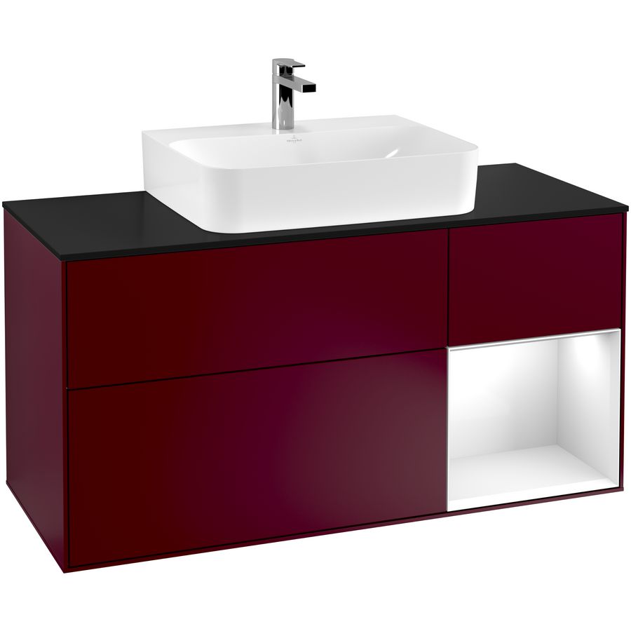 Wastafelonderkast Finion 1200x603x501mm Peony Matt Lacquer F172GFHB