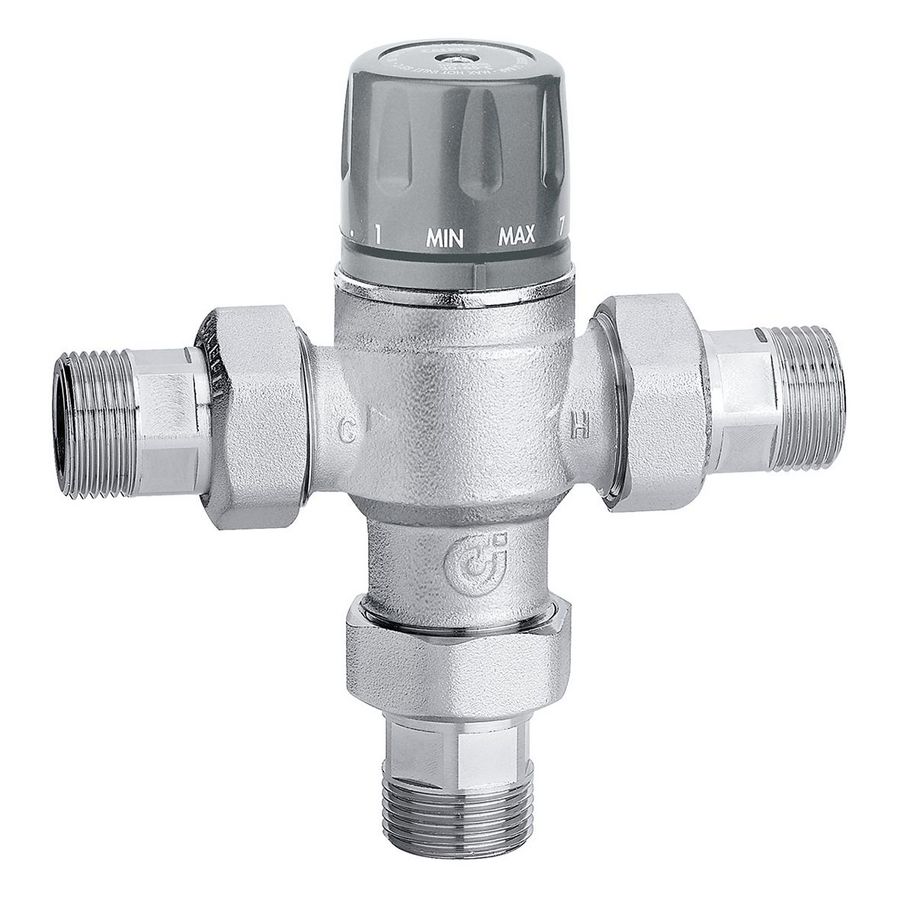 Therm. mengventiel keerkleppen en filters 1/2" 45/65gr.c