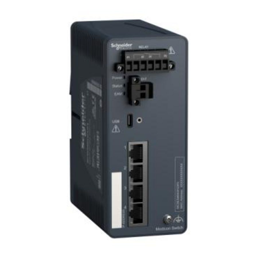 Managed Switch 4 ports for copper Modicon