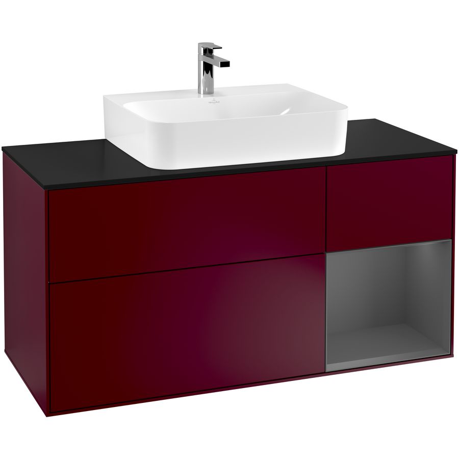 Wastafelonderkast Finion 1200x603x501mm Peony Matt Lacquer F172GKHB