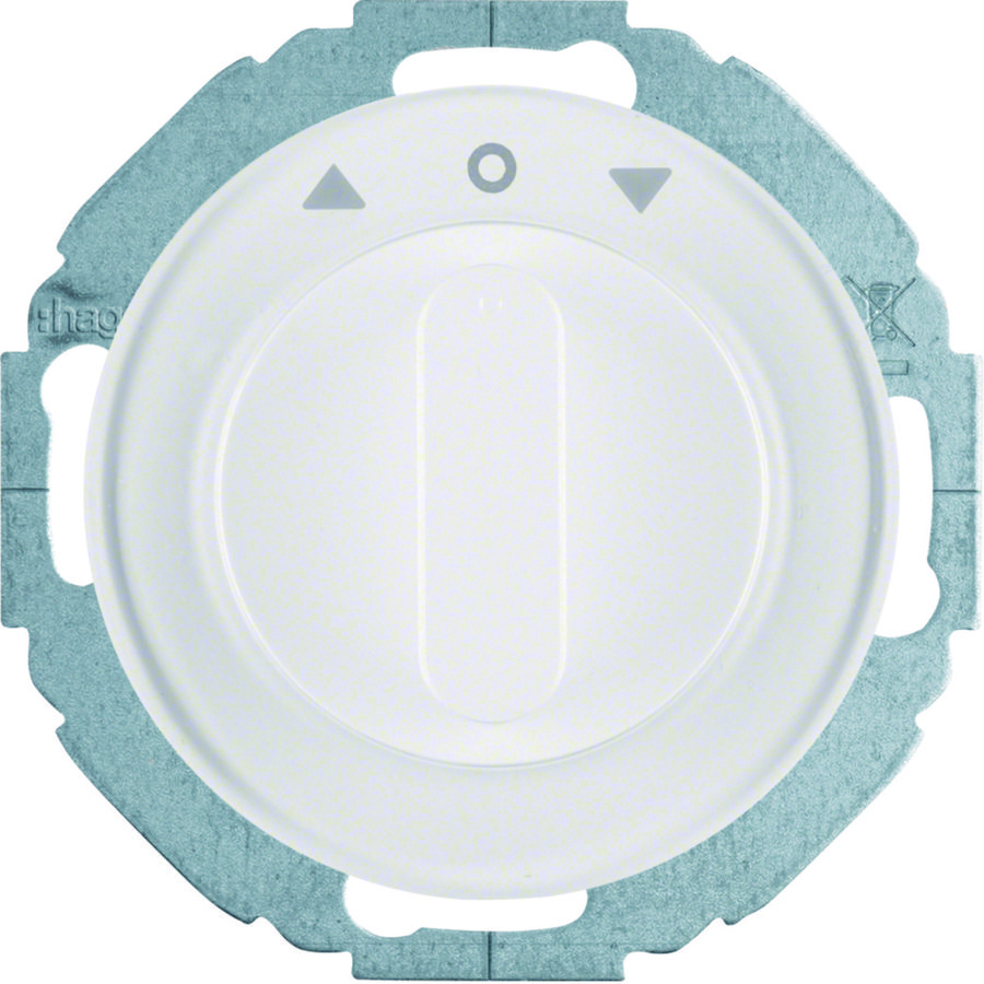 Jaloezieschakelaar 1-p + centraalstuk Serie R.classic wit