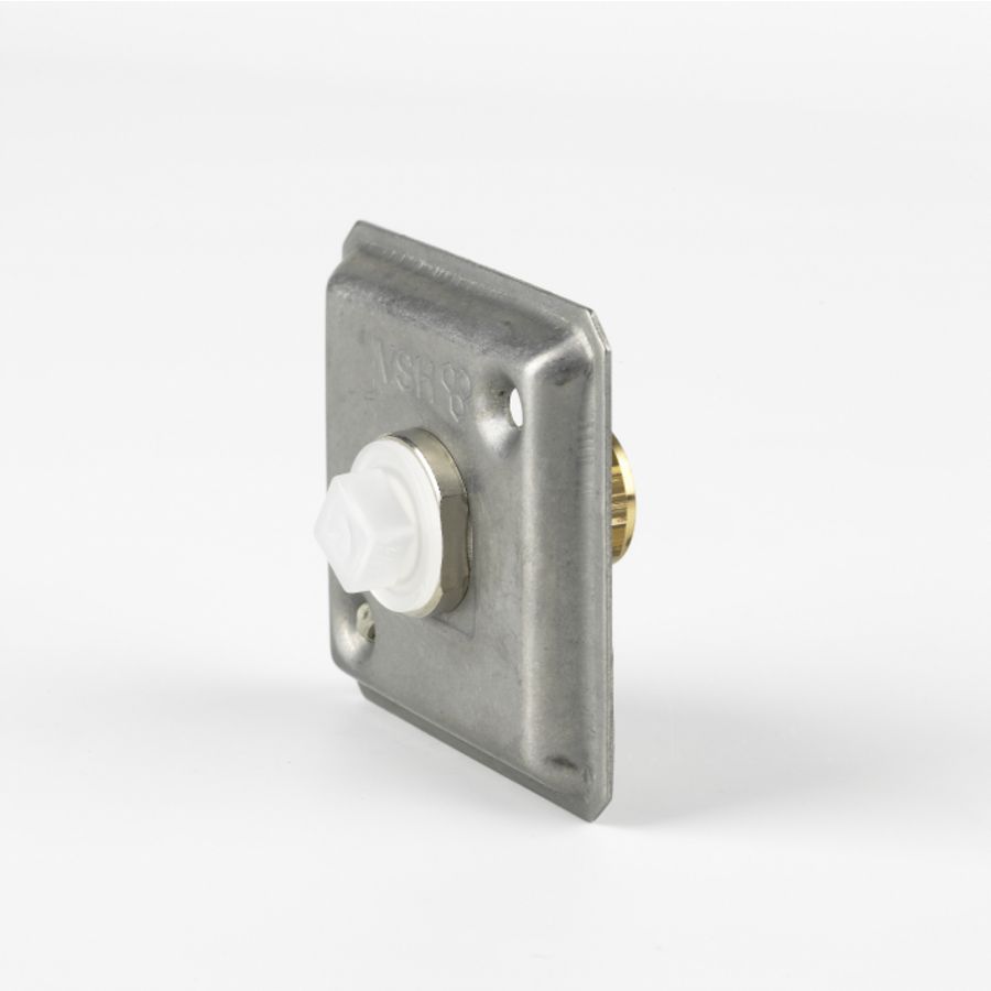 Gevelplaat RVS 1/2"bn.x15mm knel